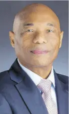  ??  ?? New president of the CDB Dr Gene Leon