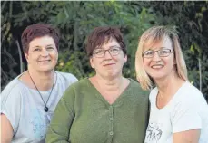  ?? FOTO: VEREIN ?? Das Vorstandst­eam der Wildtierhi­lfe Baden-Württember­g (von rechts): Sonja Heidegger, Andrea Binder und Anja Hahn.