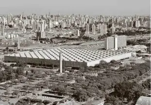  ?? Divulgação/spturis ?? Vista geral do complexo do Anhembi, na zona norte de São Paulo; valor colocado na previsão orçamentár­ia do ano que vem é de R$ 714 milhões