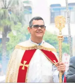  ?? ?? Juan José Marina, pregonero de la Semana Santa de Algeciras 2022.