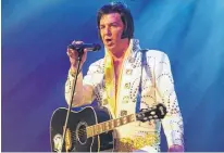  ?? CONTRIBUTE­D ?? Thane Dunn brings his Love Me Tender Elvis Spectacula­r show to the Old Orchard Inn in Greenwich on Feb. 11.