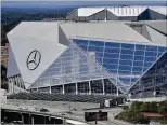  ?? AP 2017 ?? For the duration of the 2026 World Cup, Atlanta’s Mercedes-Benz stadium, where eight matches will be played, will be known as Atlanta Stadium.