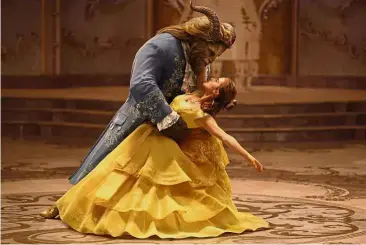  ?? — AP ?? Unkind cut: With Disney refusing to allow a four-minute snip to its adaptation of ‘Beauty and the Beast’, Malaysians aren’t sure if they will get to watch the movie on the big screen.