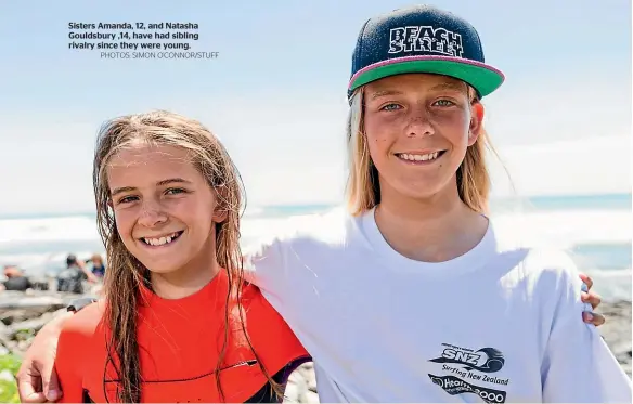  ?? PHOTOS: SIMON O’CONNOR/STUFF ?? Sisters Amanda, 12, and Natasha Gouldsbury ,14, have had sibling rivalry since they were young.