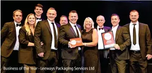  ?? ?? Business of the Year - Leeways Packaging Services Ltd