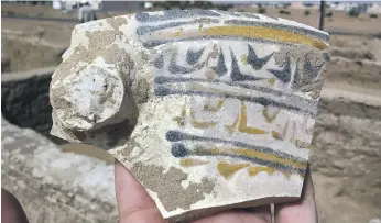  ?? Timothy Power ?? Shards of Iraqi pottery found in Buraimi