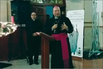  ??  ?? El nUncio Apostólico Franco Coppola