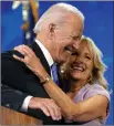  ??  ?? Biden with his wife, Jill