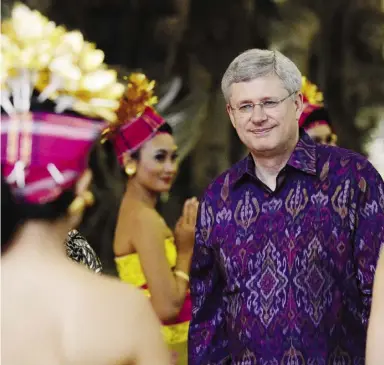  ?? SeAN KILPATrIcK / THe cANAdIAN PreSS ?? Prime Minister Stephen Harper at the APEC summit in Indonesia on Monday.