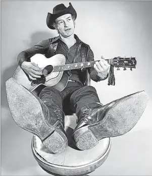  ?? SUBMITTED PHOTO ?? A new collection of Stompin’ Tom Connors’s music will be available for Canada Day after his family signed a deal with a music rights management company to further the brand of the singer. The collection may feature some tracks that have never been...