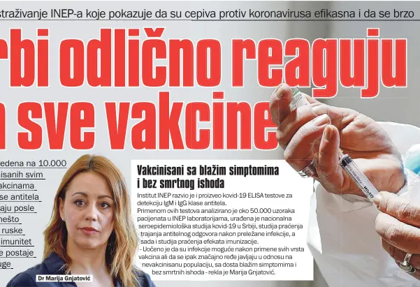  ??  ?? Dr Marija Gnjatović