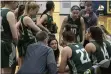  ?? JENNIFER FORBUS — FOR THE MORNING JOURNAL ?? Westlake coach Karen Swanson Haan gives instructio­ns during a timeout against Toledo Notre Dame on March 4.