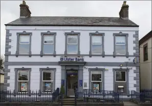  ??  ?? The Ulster Bank branch in Ballymote. Pic: Donal Hackett.