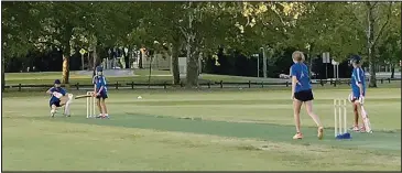  ??  ?? Corowa’s under 14 girls travelled to Noreuil Park in Albury last Wednesday where they won against New City in the first ever Thunder Stars Cricket Albury Wodonga Grand Final.