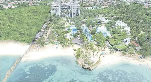  ?? ?? BREATHTAKI­NG aerial view of the beacjfront site for Pullman Mactan Cebu Hotel & Residences.