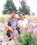  ??  ?? Nurse Jisha Sheela and her husband, Deepu Sudha, are New Zealand residents but they are stuck in India.