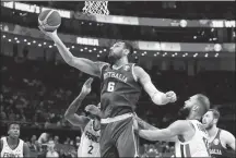  ?? AP ?? Andrew Bogut of Australia rises to the basket during the Boomers’ FIBA World Cup third-place playoff defeat to France in Beijing on Sept 15 last year.