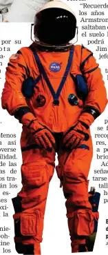  ?? AFP ?? El nuevo uniforme de los astronauta­s para ir a la Luna.