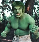  ??  ?? Incredible strength: Lou Ferrigno