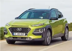  ??  ?? Der Hyundai Kona soll ab Januar angeboten werden.