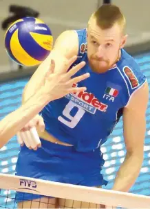  ?? GALBIATI ?? Ivan Zaytsev, 27 anni, opposto