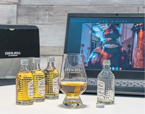  ??  ?? INSIGHT: Limited release whiskies will be available via a virtual experience from the Fife-based distillers.