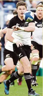  ?? Photo IS ?? Beauden Barrett retrouvera ses deux frères sous le maillot des Blacks.