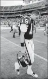  ?? 1998 photo by Lenny Ignelzi, AP ?? Bust: Ryan Leaf threw 14 touchdown passes in three seasons.