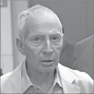  ?? PAT SULLIVAN/AP FILE ?? Robert Durst has been arrested on a first-degree murder warrant issued by police in Los Angeles related to the death of his friend, Susan Berman.