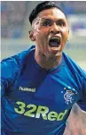  ??  ?? Alfredo Morelos has scored 57 goals for Rangers.