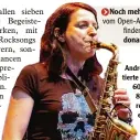  ?? Foto: von Weitershau­sen ?? Andrea Emser interpre tierte Rocksongs aus den 60er , 70er , und 80er Jahren mit ih rem Saxofon auf ihre eigene Art.