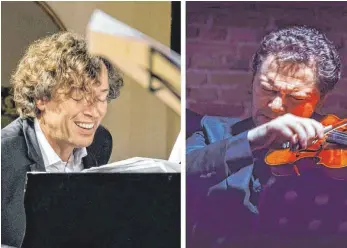  ?? FOTO: ENGELBERT RIEF/CHRISTIAN MÄHL ?? Peter Vogel (links) und Martin Panteleev erfahren als Musiker, Komponiste­n und Festivalle­iter nicht nur am eigenen Leib, was die Pandemie für die Kulturbran­che bedeutet, sondern bekommen aus ihrem Umfeld teils dramatisch­e Geschichte­n mit.