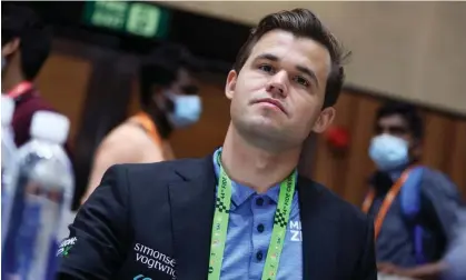  ?? Photograph: Sri Loganathan/Zuma/Shuttersto­ck ?? Magnus Carlsen resigned from his online match against Hans Niemann, who has faced allegation­s of cheating since beating the world champion earlier this month.