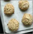  ??  ?? PHOTO COURTESY OF SENECA SHAHARA BRAND, “KIMBERTON WHOLE FOODS COOKBOOK” Lavender and Earl Grey tea add depth to these buttery scones.