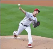  ?? AP PHOTO/ALEX BRANDON ?? Erick Fedde pitches for the Washington Nationals during the first inning of Saturday’s home game against the New York Yankees.