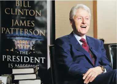  ?? BEBETO MATTHEWS / THE ASSOCIATED PRESS ?? Former president Bill Clinton, who is making public appearance­s on a book tour, says the #MeToo movement was overdue, but bristled when asked whether he should have resigned over his relationsh­ip with Monica Lewinsky.