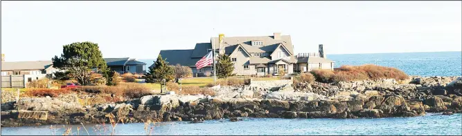  ??  ?? The American flag flies at half-mast at Walker’s Point, the summer home of former President George H. W. Bush on Dec 1, in Kennebunkp­ort, Maine. Bush died at the age of 94 on Friday, about eight months afterthe death of his wife, Barbara Bush. (AP)