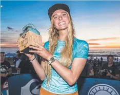  ??  ?? RISING STAR: Macy Callaghan was second at the Roxy Pro France.