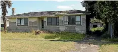  ?? CATHERINE GROENESTEI­N/ STUFF ?? No rates have been paid on this Manaia property for the past five years.