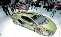  ??  ?? Lamborghin­i Sián. El primer híbrido de la marca.