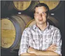  ?? Courtesy photo ?? Aron Weinkauf, winemaker and vineyard manager at Spottswood­e Winery.