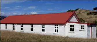  ??  ?? Below left: Quarantine Barracks Building on Matiu/Somes Island, built circa.1919.