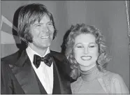  ?? AP FILE PHOTO ?? In this Feb. 15, 1979, file photo, country singers Glen Campbell and Tanya Tucker, then engaged, are seen at the Grammy Awards in Los Angeles.