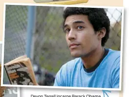  ?? PHOTOS AFP, WENN ET COURTOISIE ?? Devon Terrell incarne Barack Obama dans le film Barry retraçant la jeunesse du président américain.