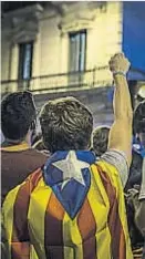  ??  ?? Estelada. La bandera que ganó cada vez más espacio.