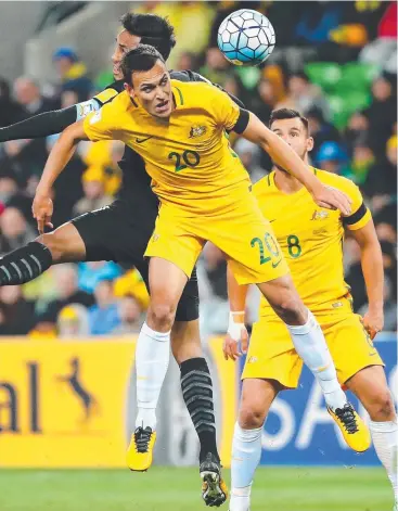  ?? Picture: GETTY IMAGES ?? HOPES DASHED: Socceroo Trent Sainsbury in Tuesday’s qualifier against Thailand.