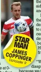  ??  ?? STAR MAN JAMES COPPINGER Doncaster
R