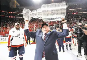  ?? Bruce Bennett / Getty Images ?? Barry Trotz had little in the way of negotiatin­g leverage last season. That has changed now that he’s led the Capitals to their first Stanley Cup title.