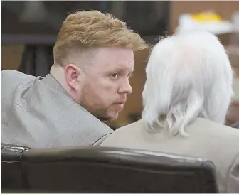  ?? STAFF PHOTO, ABOVE, BY ANGELA ROWLINGS; FILE PHOTO, RIGHT ?? DEFENSE CONSULTATI­ON: Michael Patrick McCarthy, left, talks with his attorney, Jonathan Shapiro, during a pretrial hearing yesterday at Suffolk Superior Court. McCarthy is charged in the 2015 killing of Bella Bond, right, his girlfriend’s daughter.