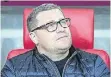  ?? FOTO: DPA ?? Alles Gute kommt von oben: Max Eberl, Gladbachs Manager.